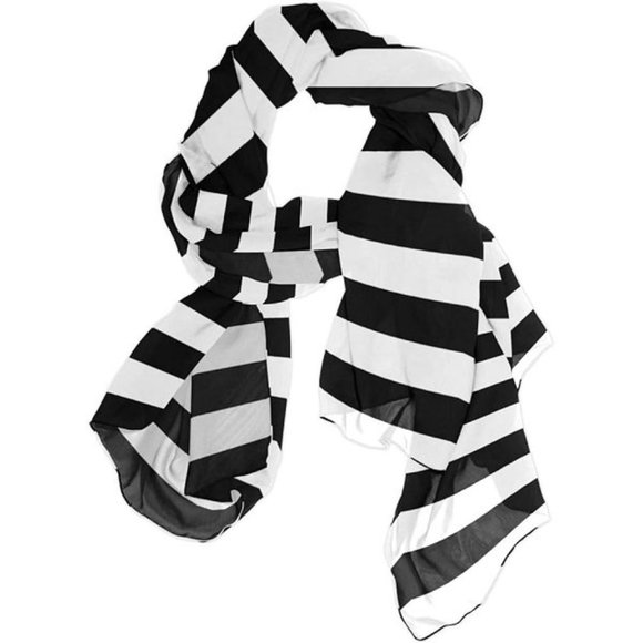 NWT Adorable Barbie Movie Black & White Striped Towel Swimsuit Halloween… - Picture 6 of 16